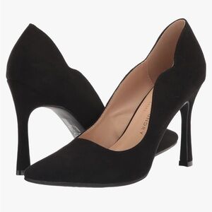 Chinese Laundry's SPICE Micro Suede Pump Pointed Toe 3.5” Heel Black Women 8